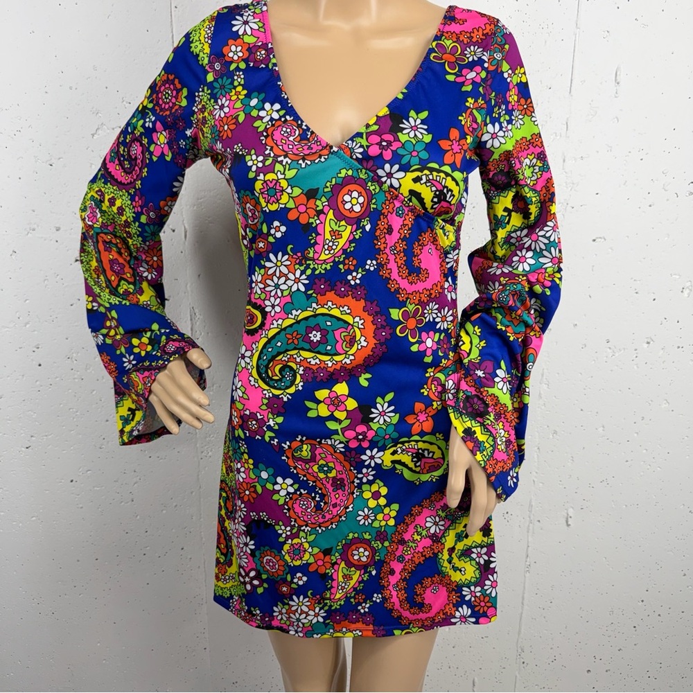 Leg Avenue Women’s Small / Medium Hippie Chick 60’s Mini Dress Costume